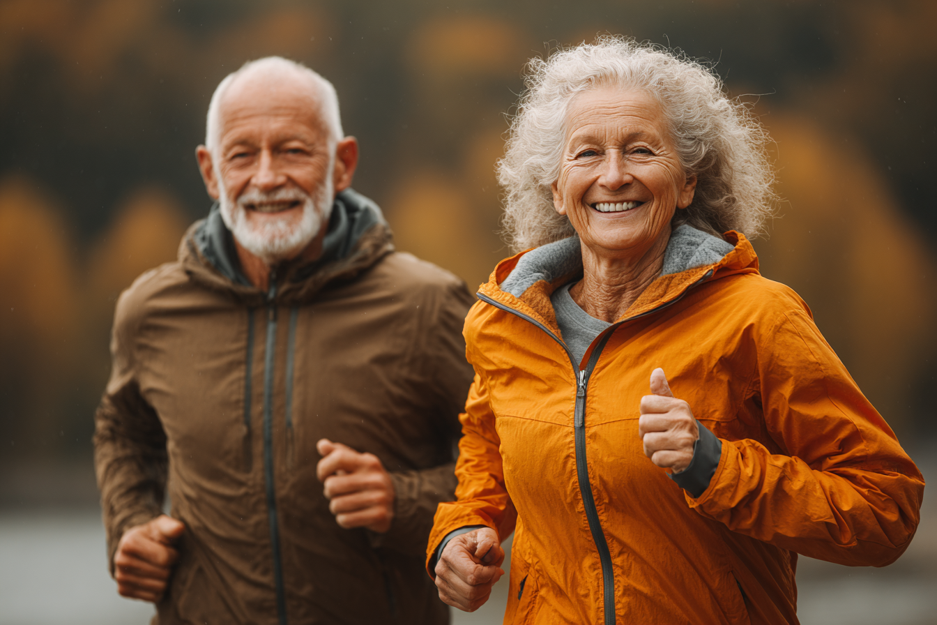 Щаслива група людей зрілого віку після тренування